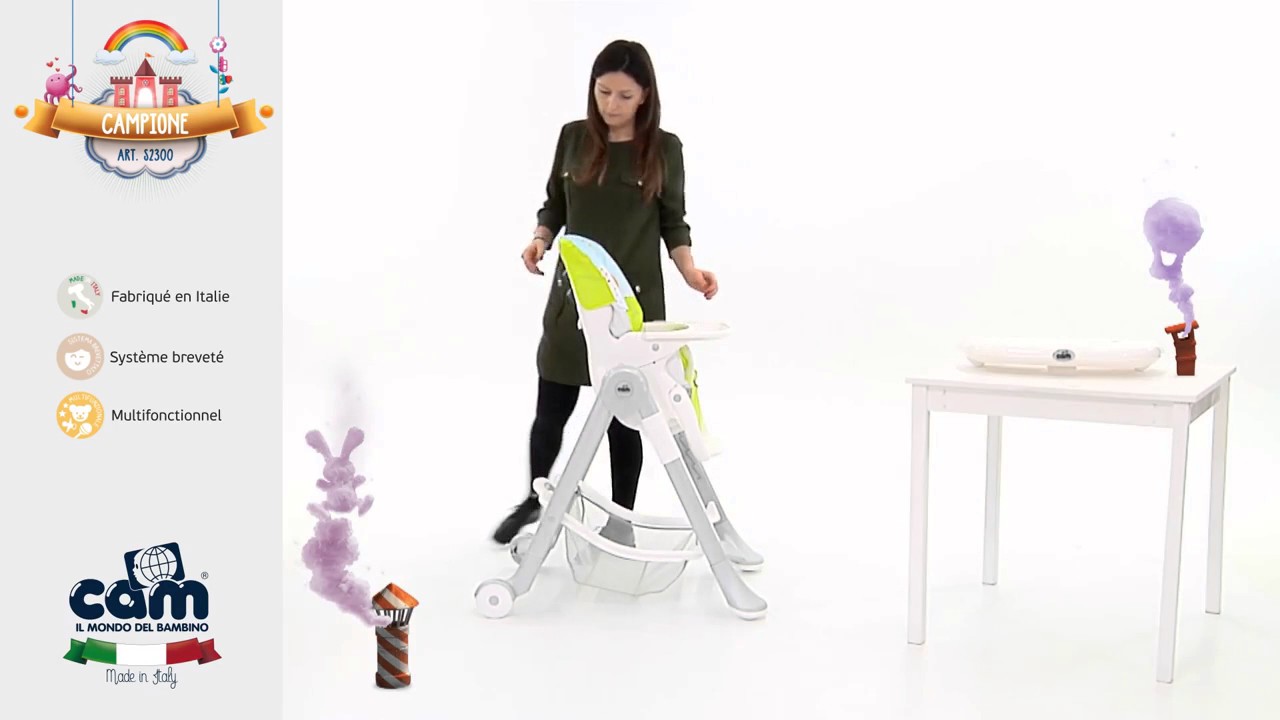 Chaise haute bébé Campione de Cam