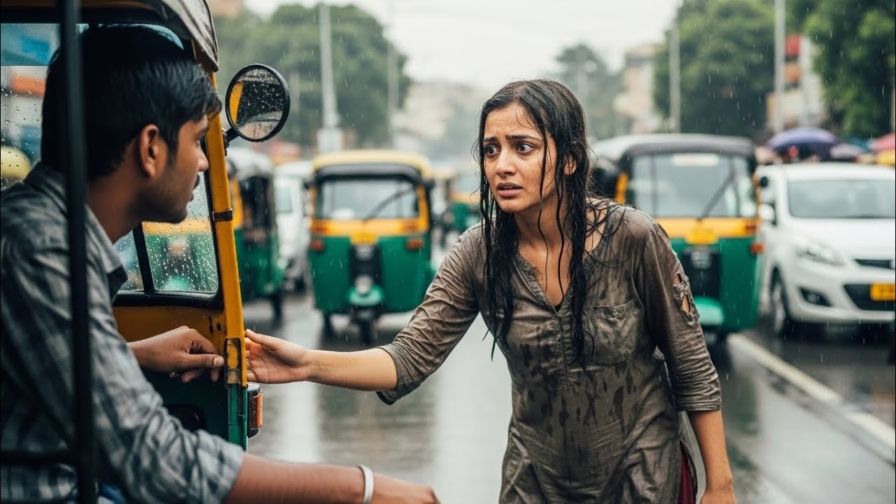 करोड़पति की बेटी ने मजबूरी में ऑटो वाले से मदद माँगी… अगला सीन सबको हिला गया 😱