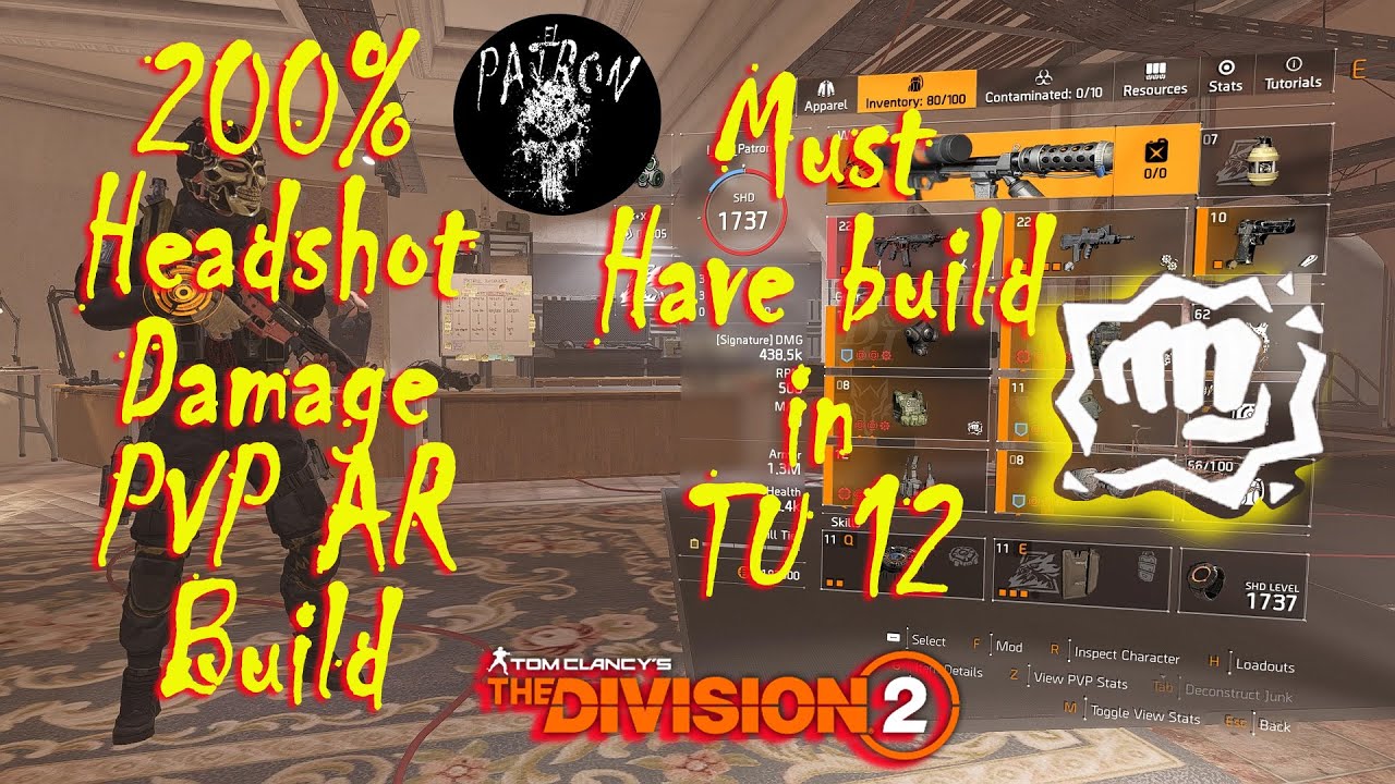 200% HeadShot Damage AR PVP Build 🎯🎯 l The Division 2 Dark Zone PVP l TU 11.1