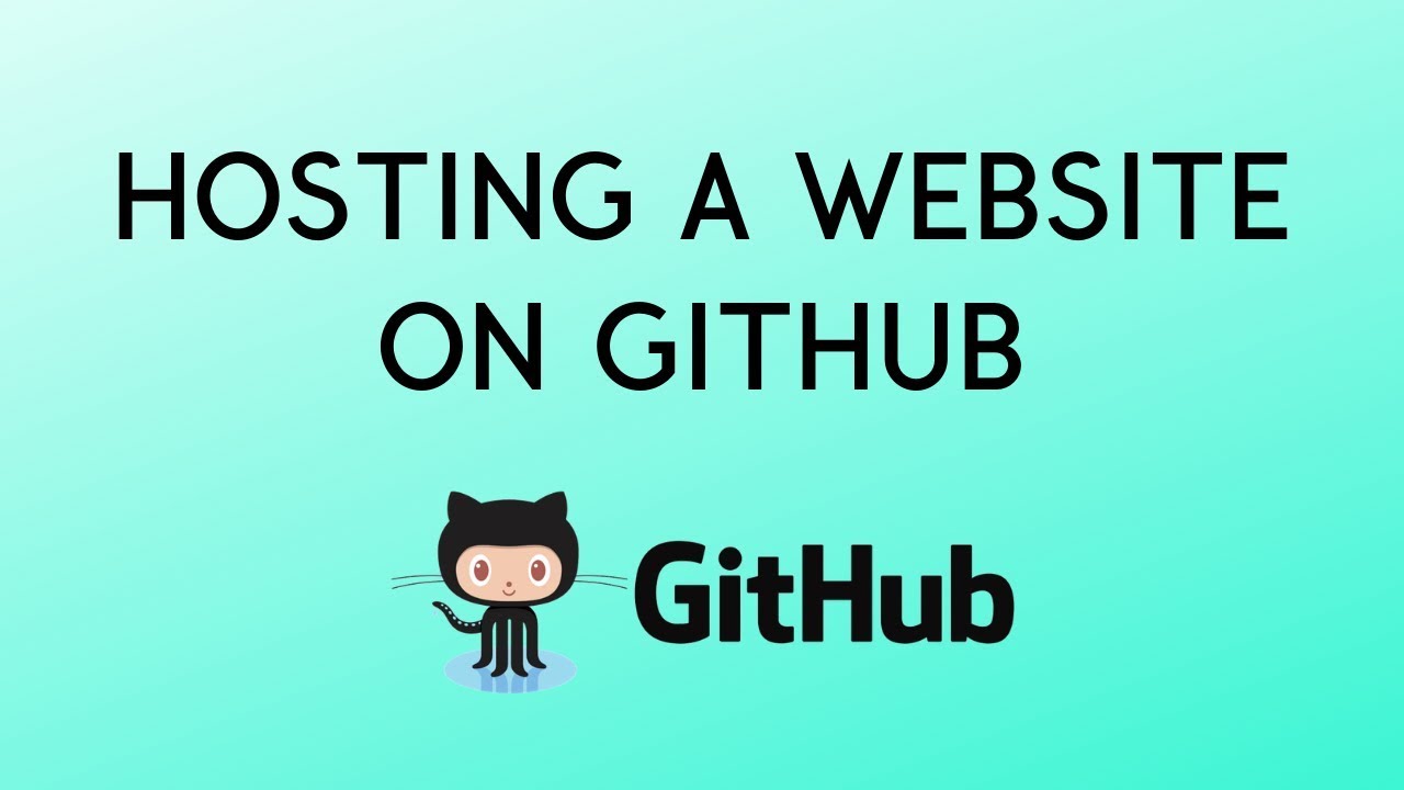 Hosting a Website on GitHub with GitHub Pages