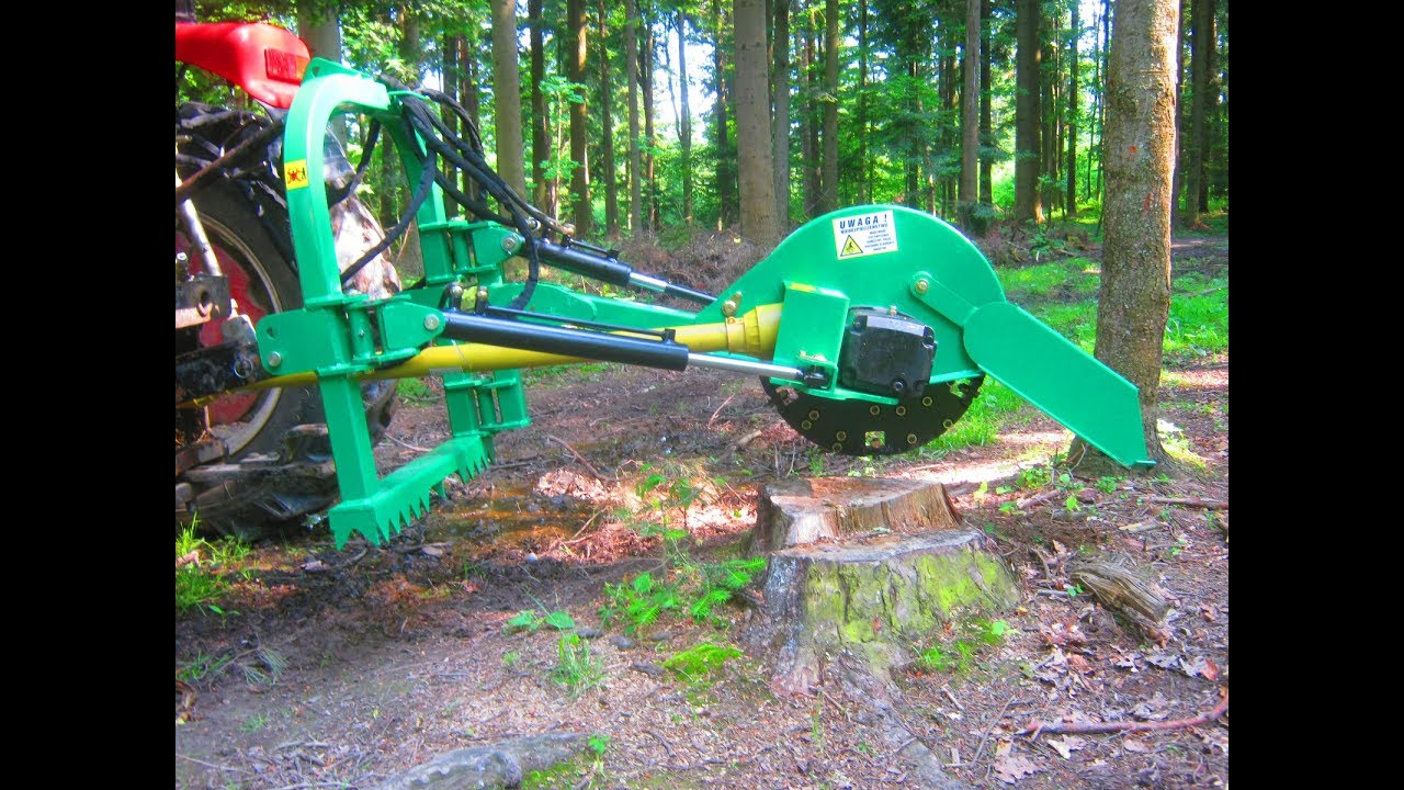 F-54 POLEXIM PTO POWERED STUMP GRINDER FREZARKA PNI CIĄGNIKOWA Stubbenfräse Traktorfräse
