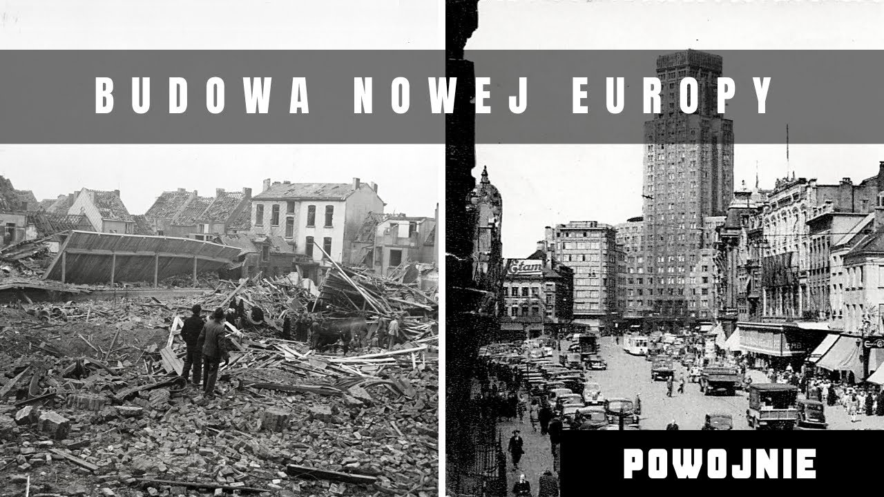 Odbudowa zachodniej Europy po 1945 roku. Korzenie Unii Europejskiej. Wspólny pomysł Paryża i Bonn.
