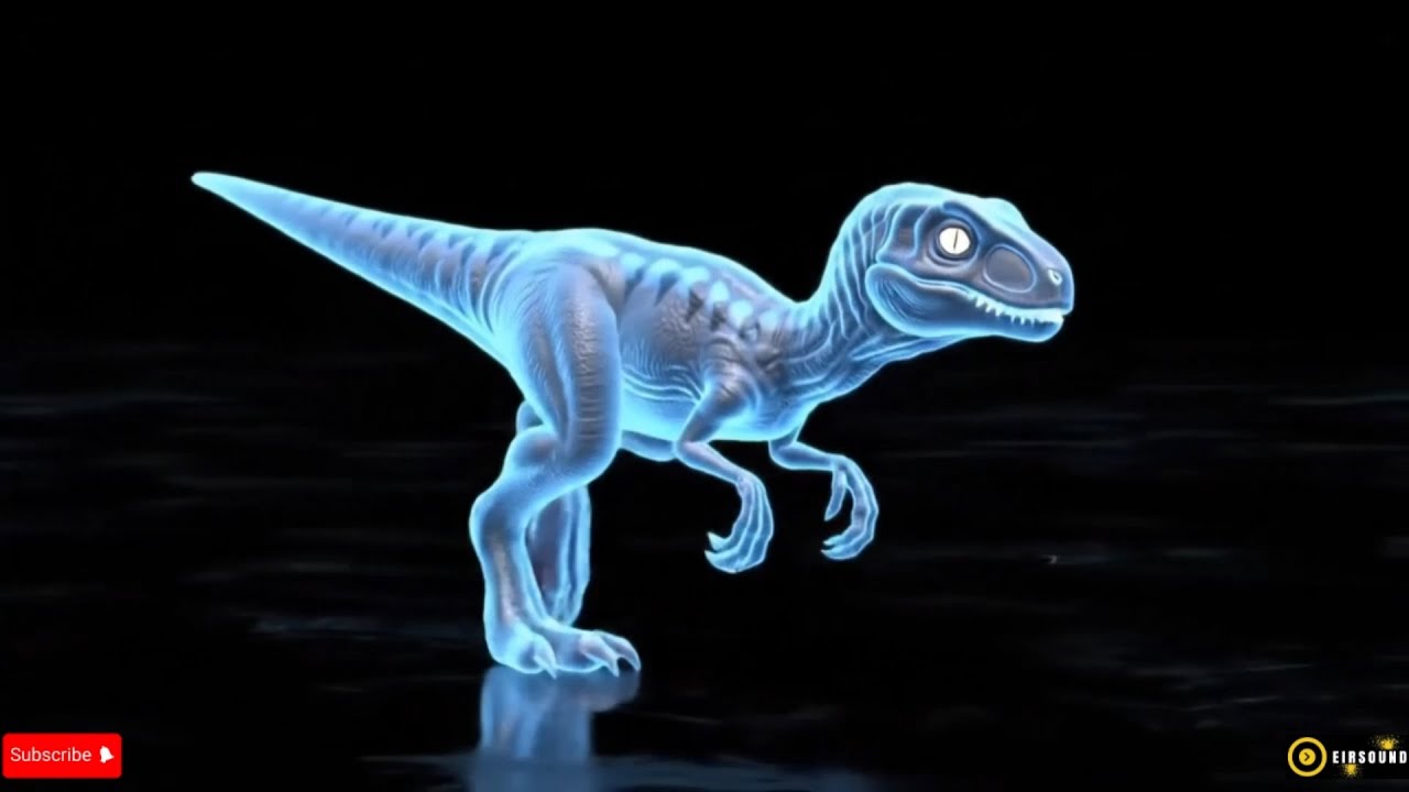 Dinosaurs 3D Hologram Video - Ankylosaurus, Tyrannosaurus, T-rex