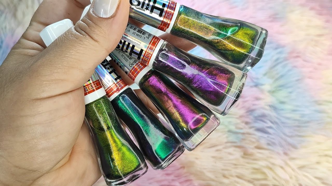 RESENHA COLEÇÃO de ESMALTES MULTICHROME DA HITS
