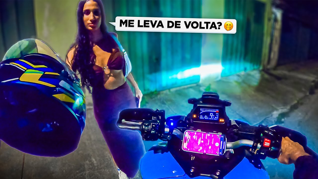 UBER NA MADRUGADA DE TRACER 900 A PASSAGEIRA PEDIU PRA VOLTAR CMG 😏