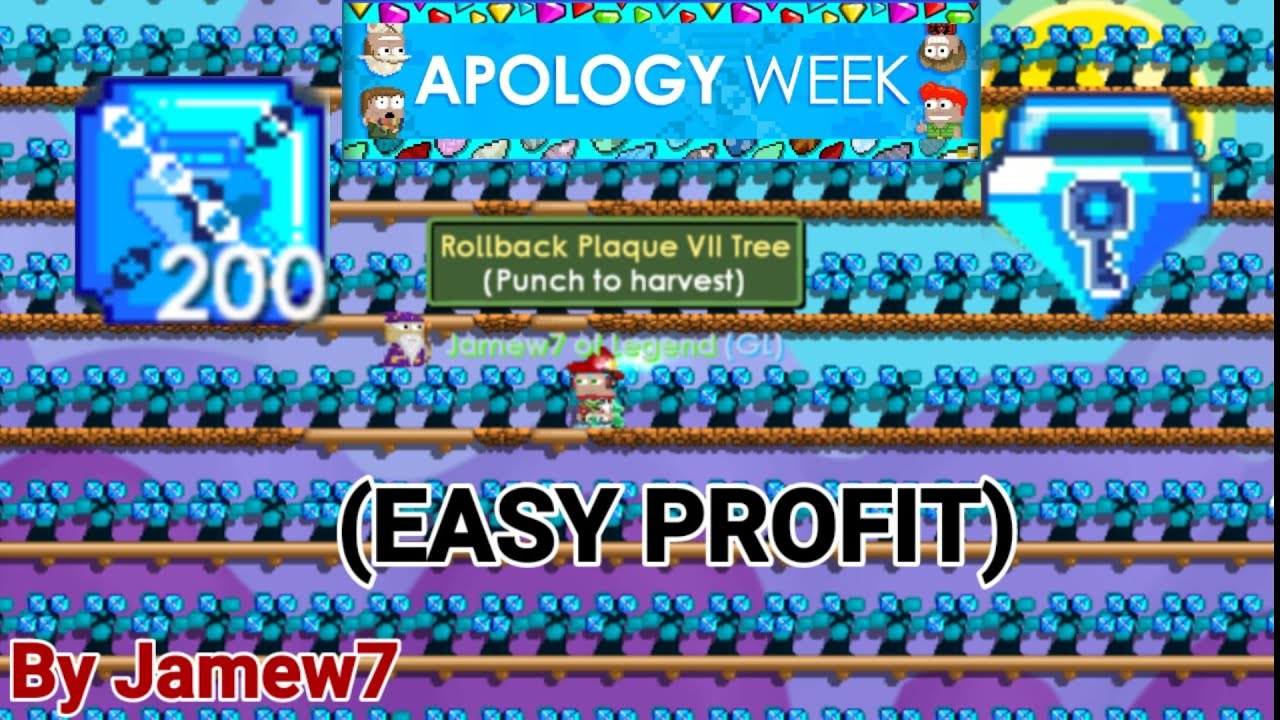 Making Tons! Bgl Rollback Block Trees! (EASY PROFIT!) WOW | Growtopia | Jamew7