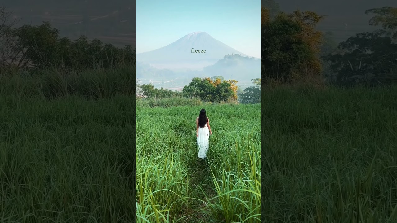 Unbelievable view of Mount Agung from Bukit Cinta in Bali #bali #travelshorts
