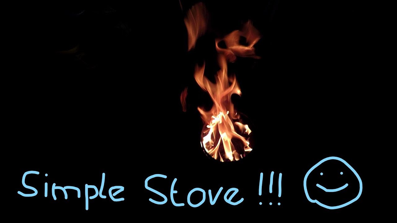 simple stove with woodgas effect : easy,easy,easy...