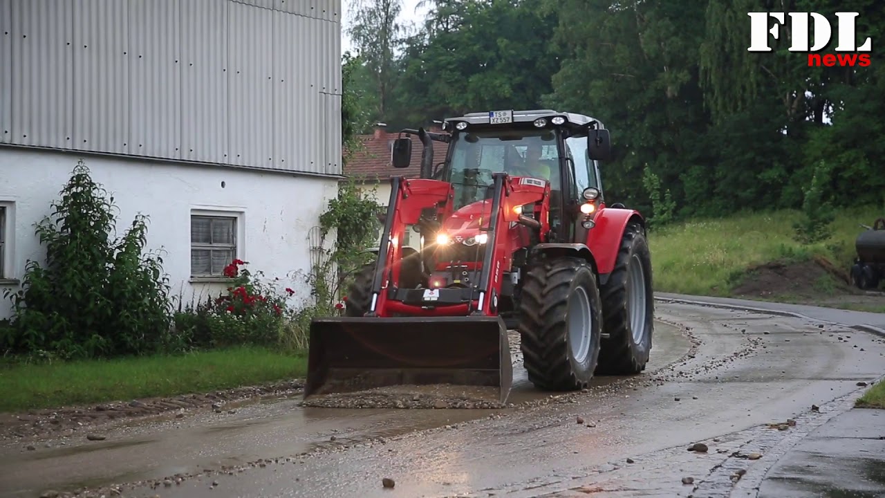 Unwetter Fridolfing im Landkreis Traunstein 07.06.2018