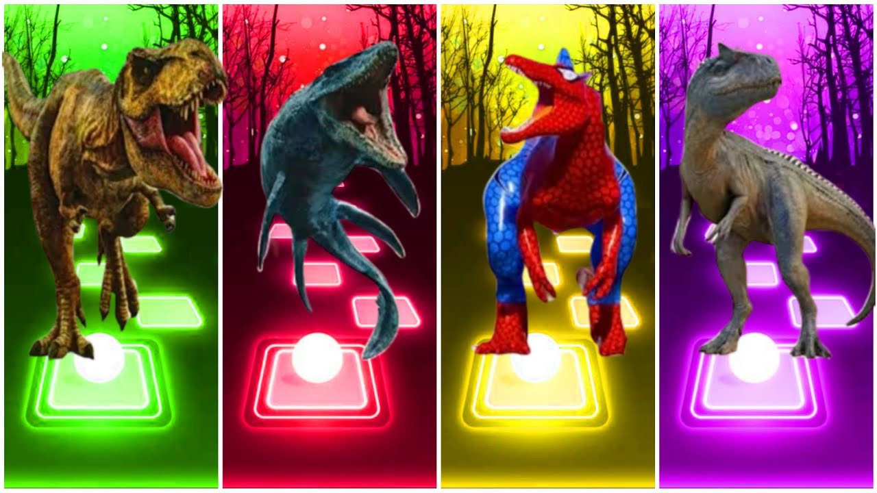 🦖JurassicWorld Carnotaurus 🆚The Godzilla 🆚The T-rex Evolution 🆚The Velociraptor ||🎵CoffinDance