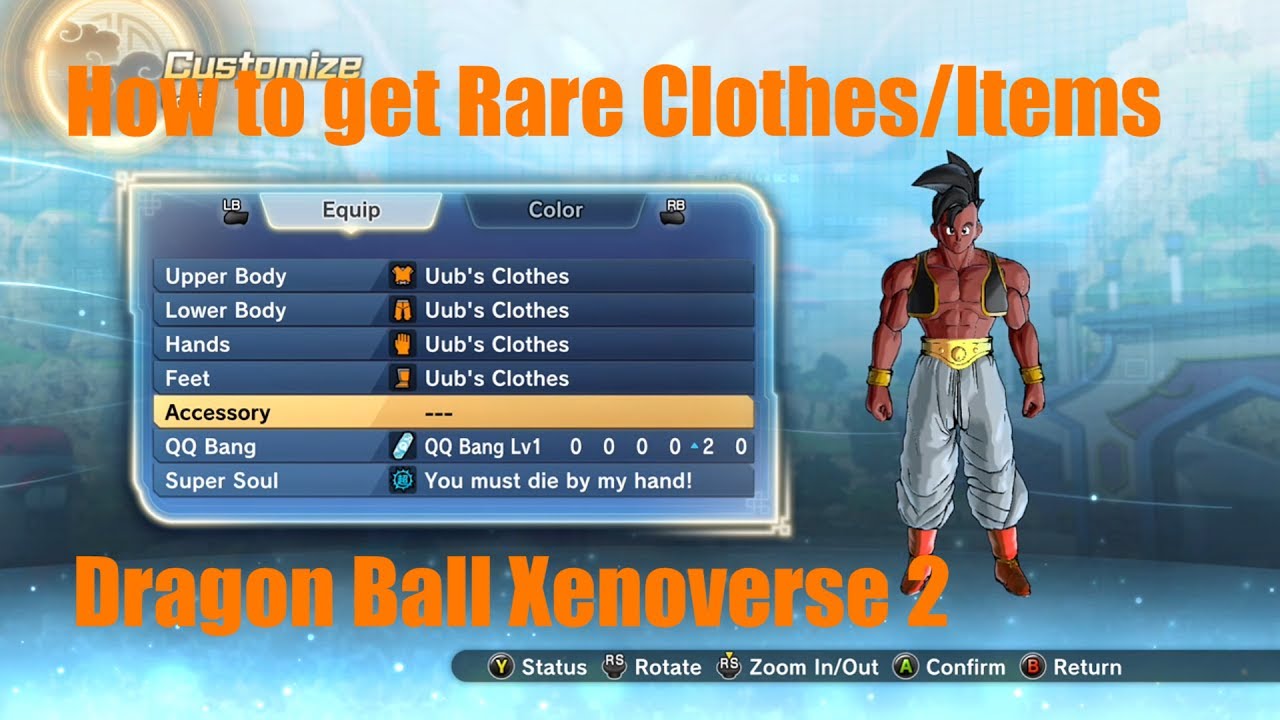 How to get Rare Clothes in Dragon Ball Xenoverse 2