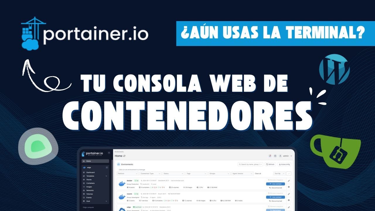 Instala Portainer | Tu blog en WordPress con solo unos clics