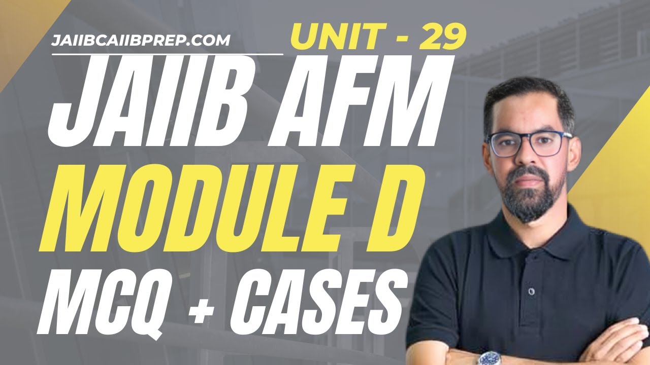 Taxation | AFM UNIT 29 | AFM MCQS & CASES 2025 | JAIIB AFM By Mahesh Sir