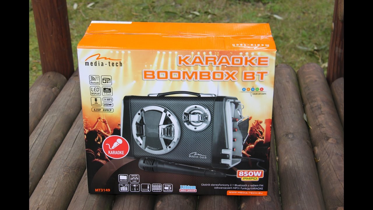 Unboxing i test Media-Tech Karaoke BOOMBOX BT MT3149