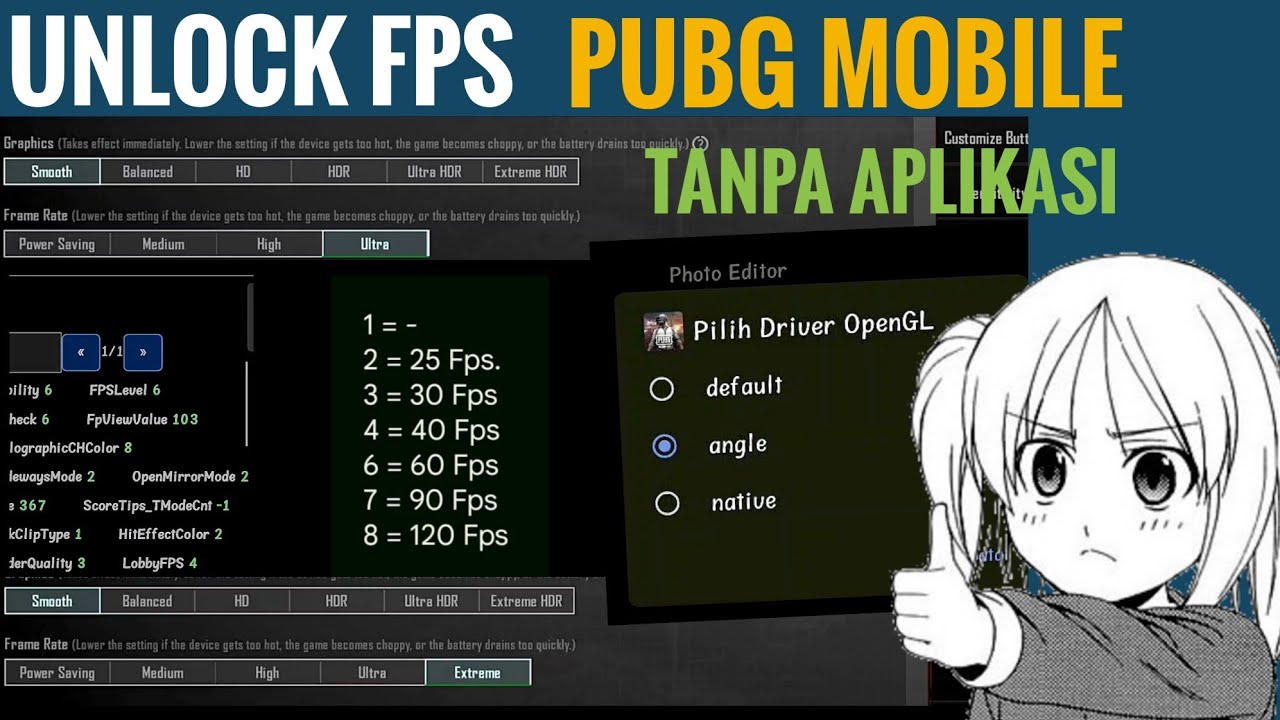 Unlock Grafik & Fps Pubg Mobile Tanpa Aplikasi 2025-2026 All Patch