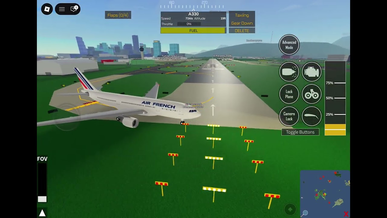 Air France flight 358 (in one of my comments)