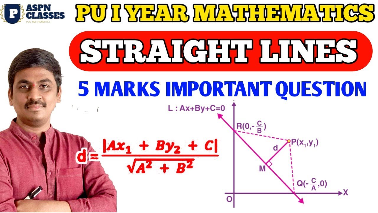 STRAIGHT LINES 5 MARKS FIX QUESTIONS 2022