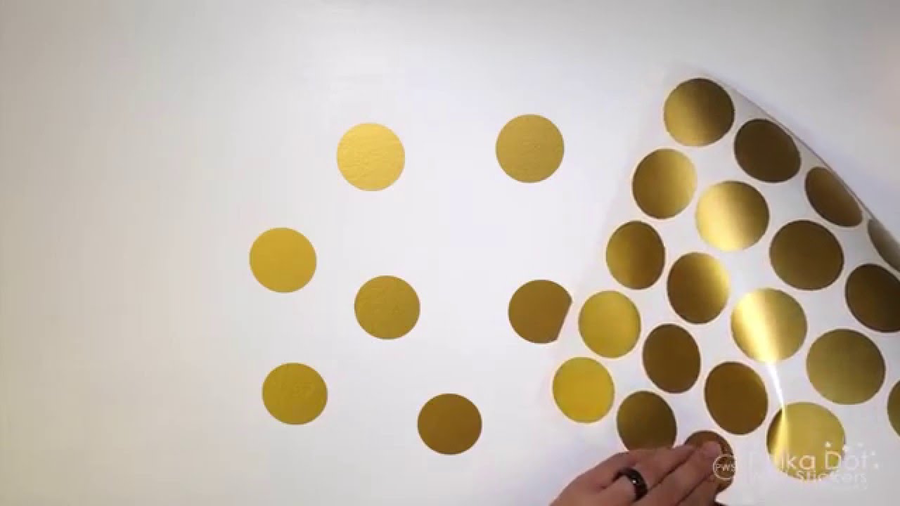 Peel and Stick Polka Dot Wall Decals