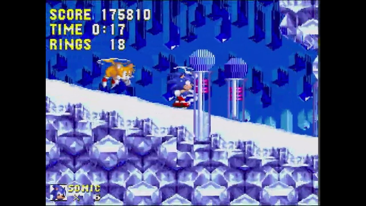 WE DID IT ICE CAP GLITCH % CROPPED PERFECTLY #sonic3andknuckles 