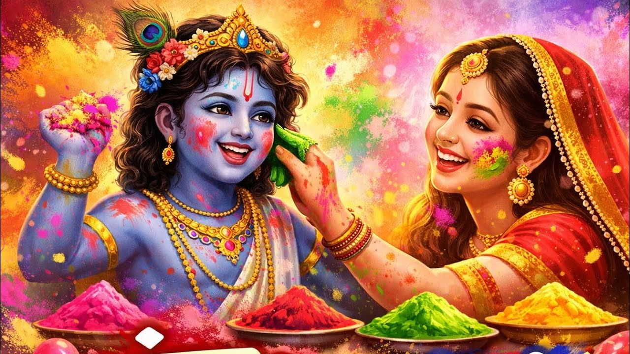 रंग लेकर खेलते | राधा कृष्ण होली स्पेशल भजन 2026 | Radha Krishna Holi Song