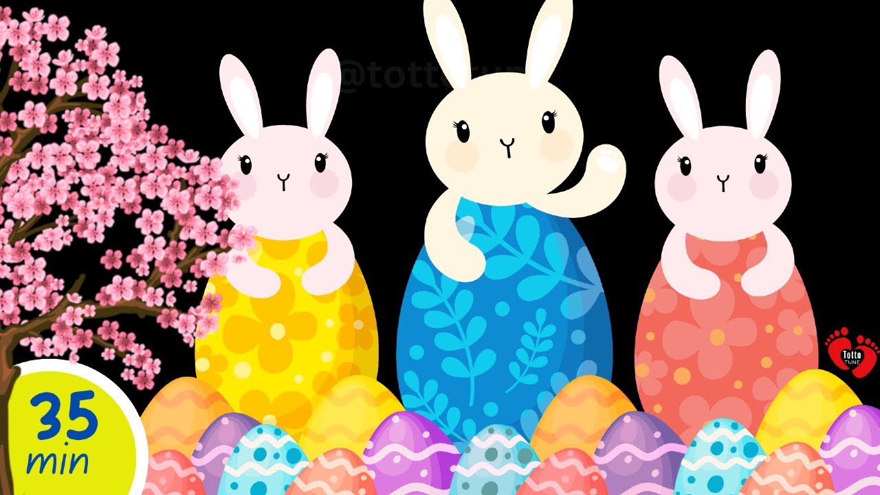 Baby Easter Fun | High-Contrast Sensory Video | Soothing Music for Babies