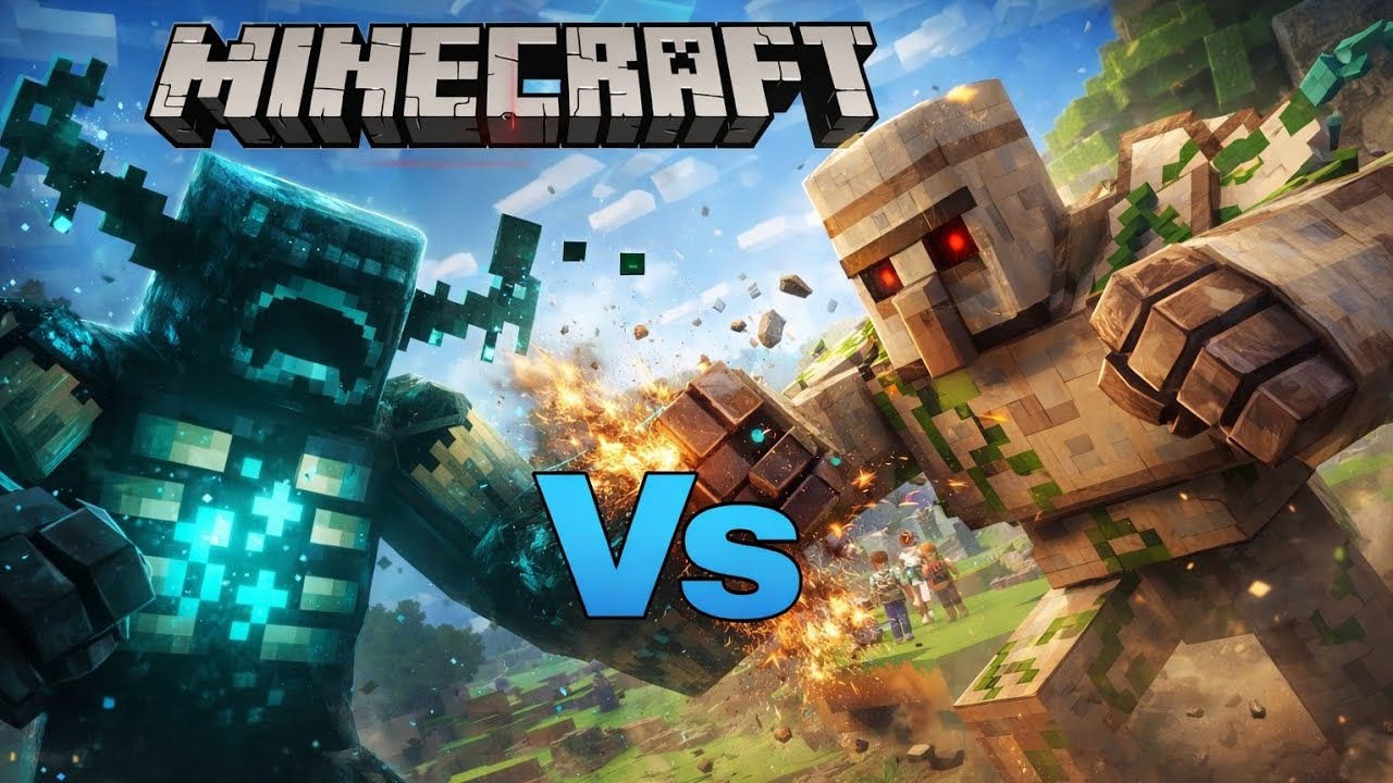 ​WARDEN VS IRON GOLEM: Epic Battle! Who Will Win? | Minecraft