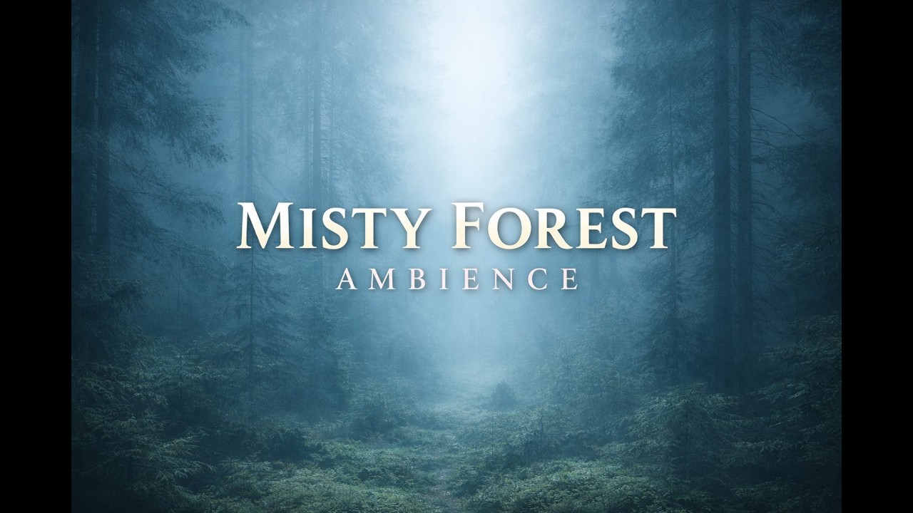 Foggy Misty Forest Ambience 🌫️ | Calm Nature Sounds for Sleep & Focus