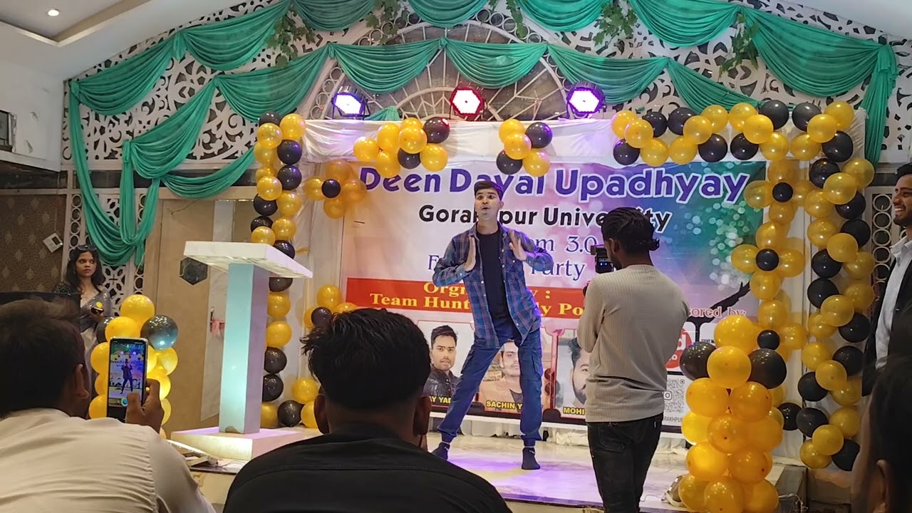 DDU GORAKHPUR SPONSERED BY HUNTER STUDY POINT (FRESHER PARTY)  5(1) #ddu