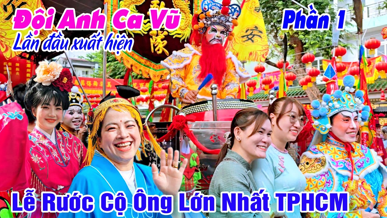 Náo Động Sài Gòn - Anh Ca Vũ Lần Đầu Xuất Hiện Tại Lễ Rước Cộ Ông Tuần Du Chợ Lớn TPHCM 