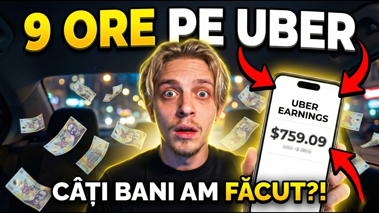 9 ORE PE UBER… CÂȚI BANI AM FĂCUT DE FAPT? 😳