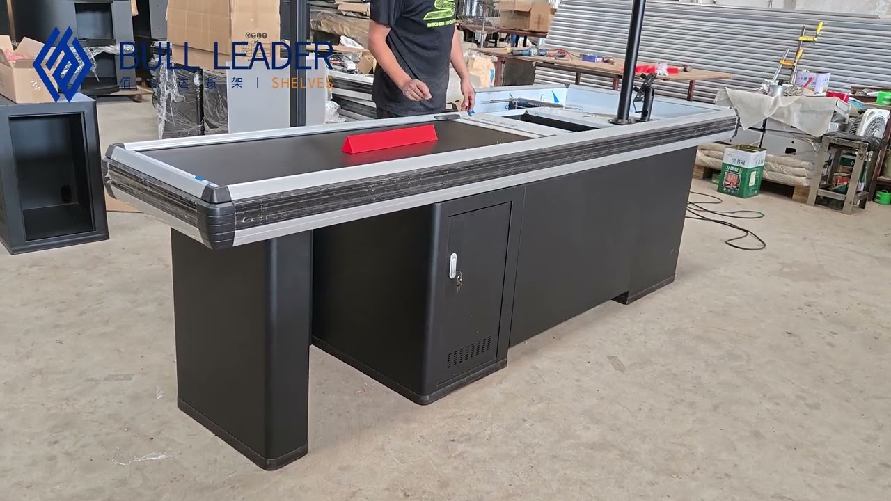 Supermarket checkout counter #supermarketequipment #supermarket