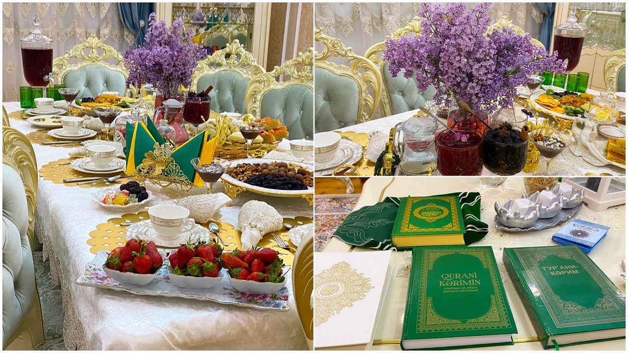 Ramazan bayarami😍Ramazan sufrem☺️Sahur sufrem😋Qedir gecesinde dualar oxuduq🤲🏻Estetika😍🤍👏🏻