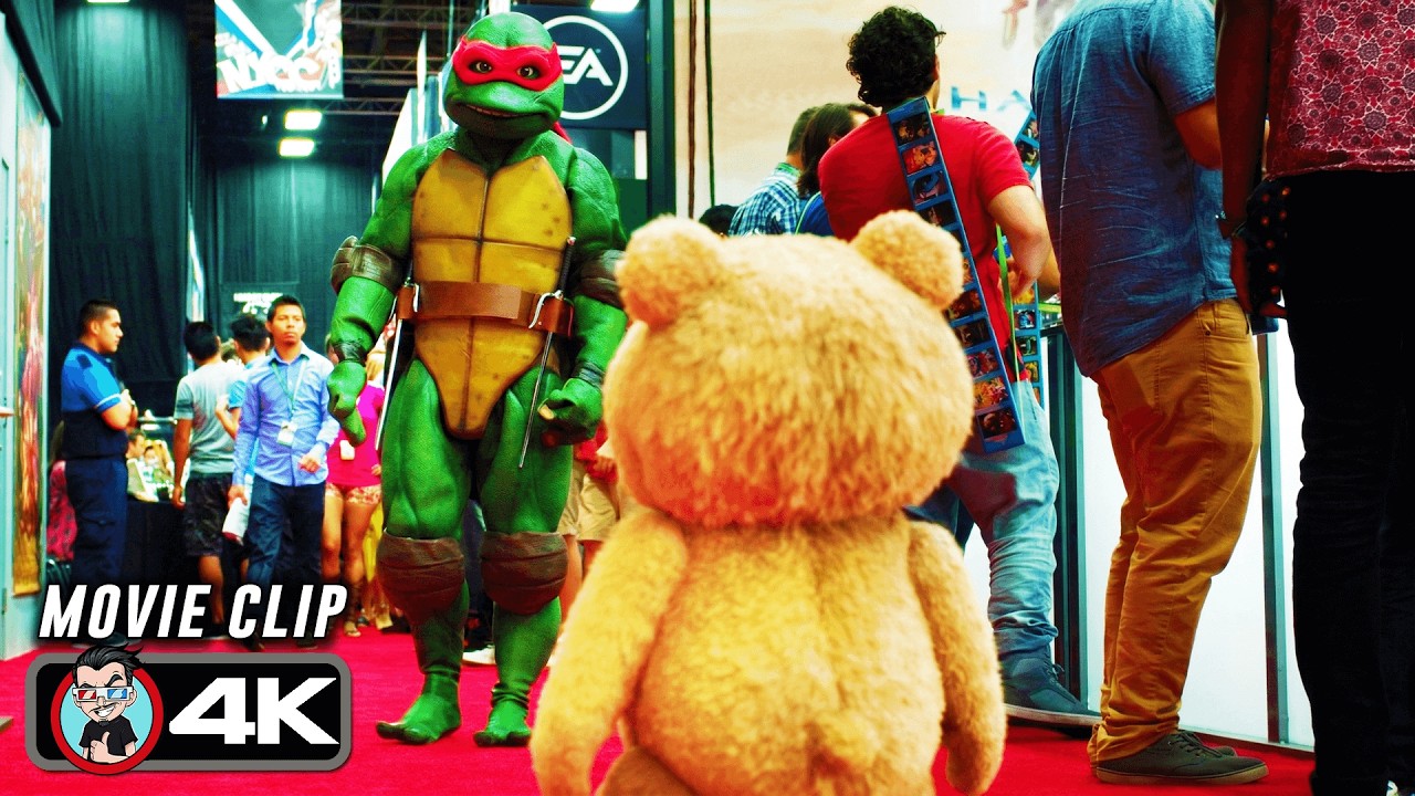 Ninja Turtle Vs Ted Fight Scene | TED 2 (2015) Movie CLIP 4K