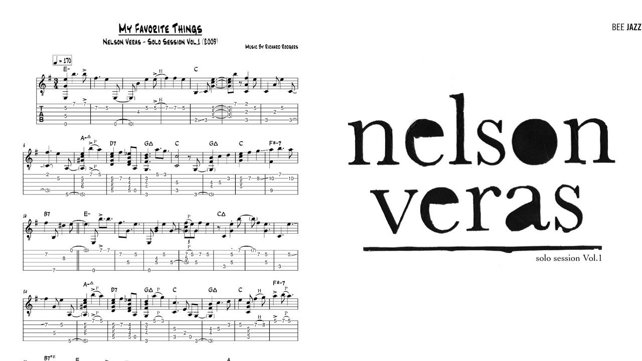 Nelson Veras - My Favorite Things (Transcription)
