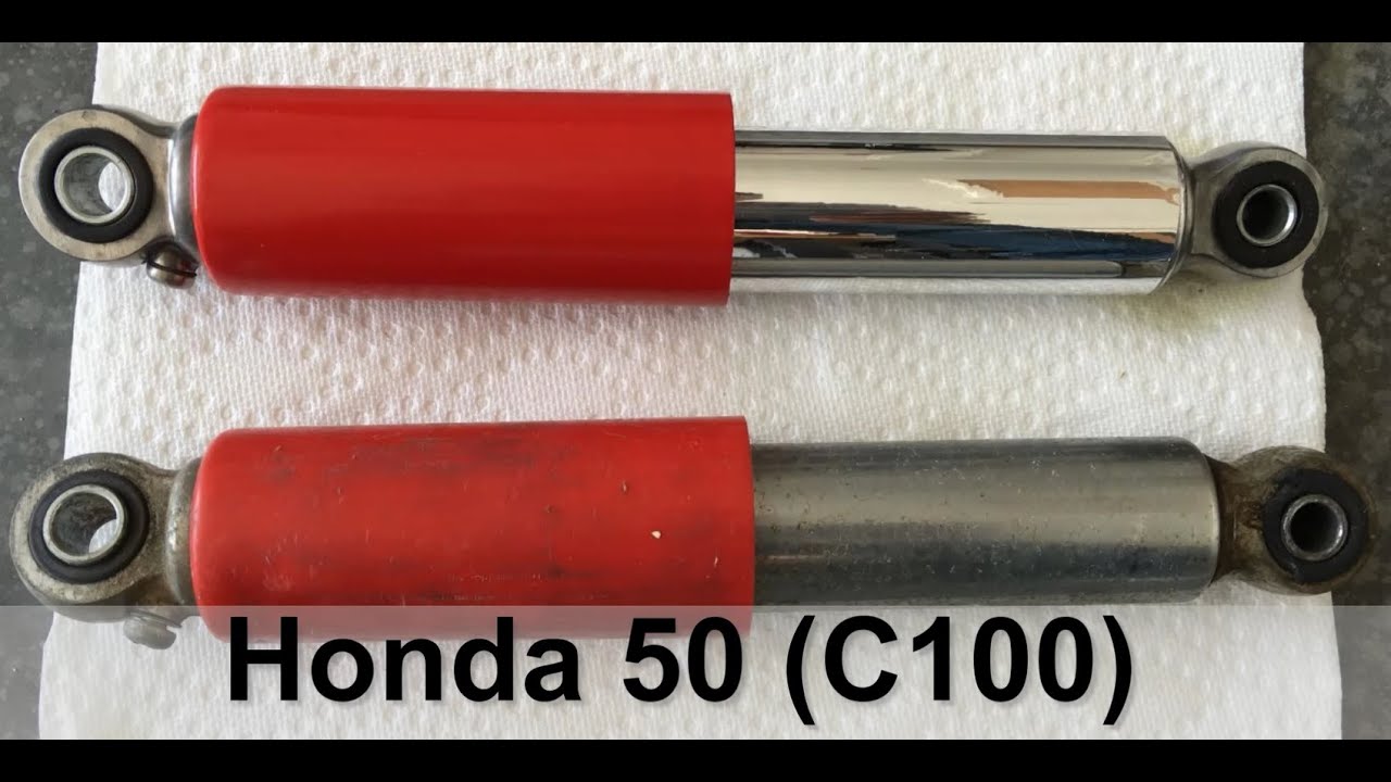 C100 Honda 50 rear shock disassemble