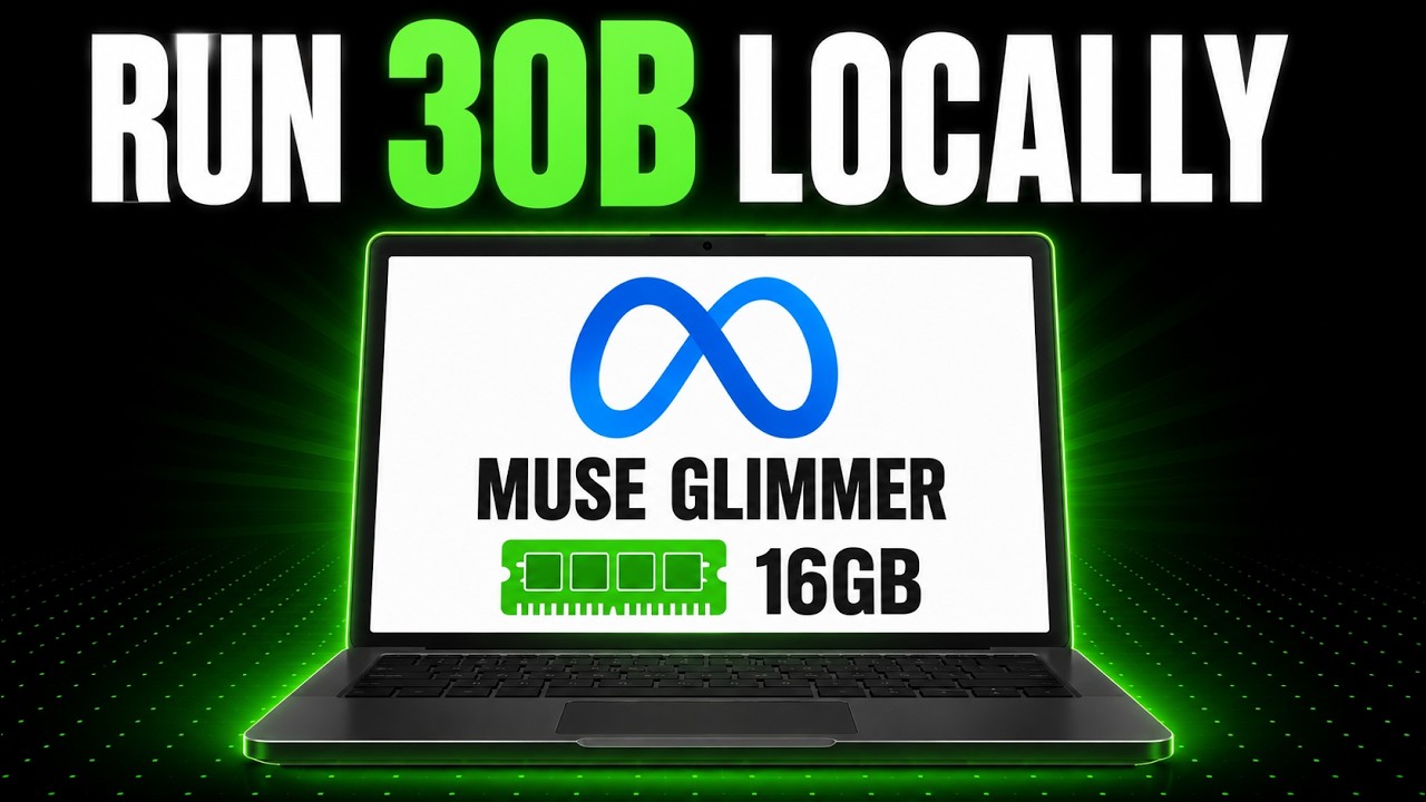 Запуск локального ИИ 30B на 16 ГБ ОЗУ: Meta Muse Glimmer