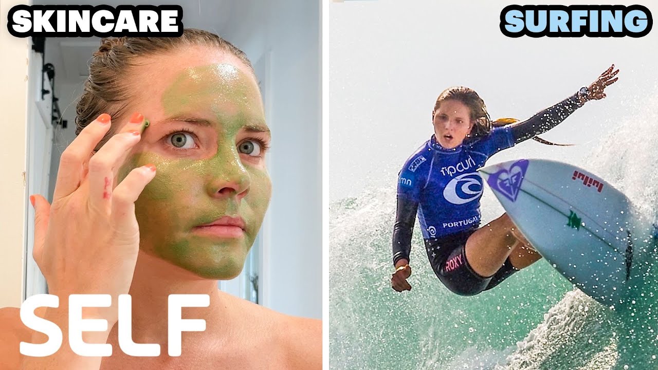 A Pro Surfer&rsquo;s Entire Day, From Protecting Her Skin to Waxing Her Boards | SELF