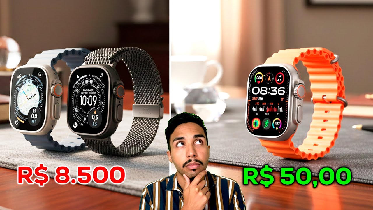 Achei o Smartwatch da Shopee de R$50 (Parece o de R$8.500?)