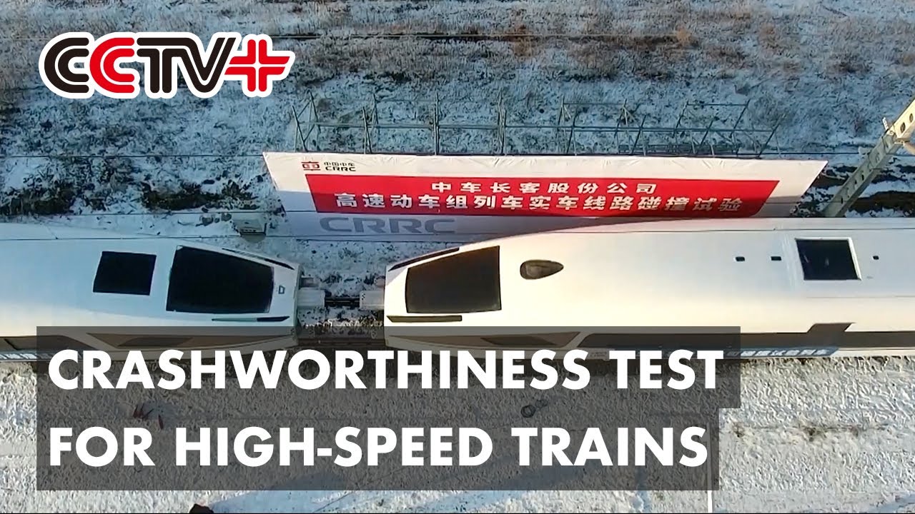China's First Crashworthiness Test for High-speed Trains Completed