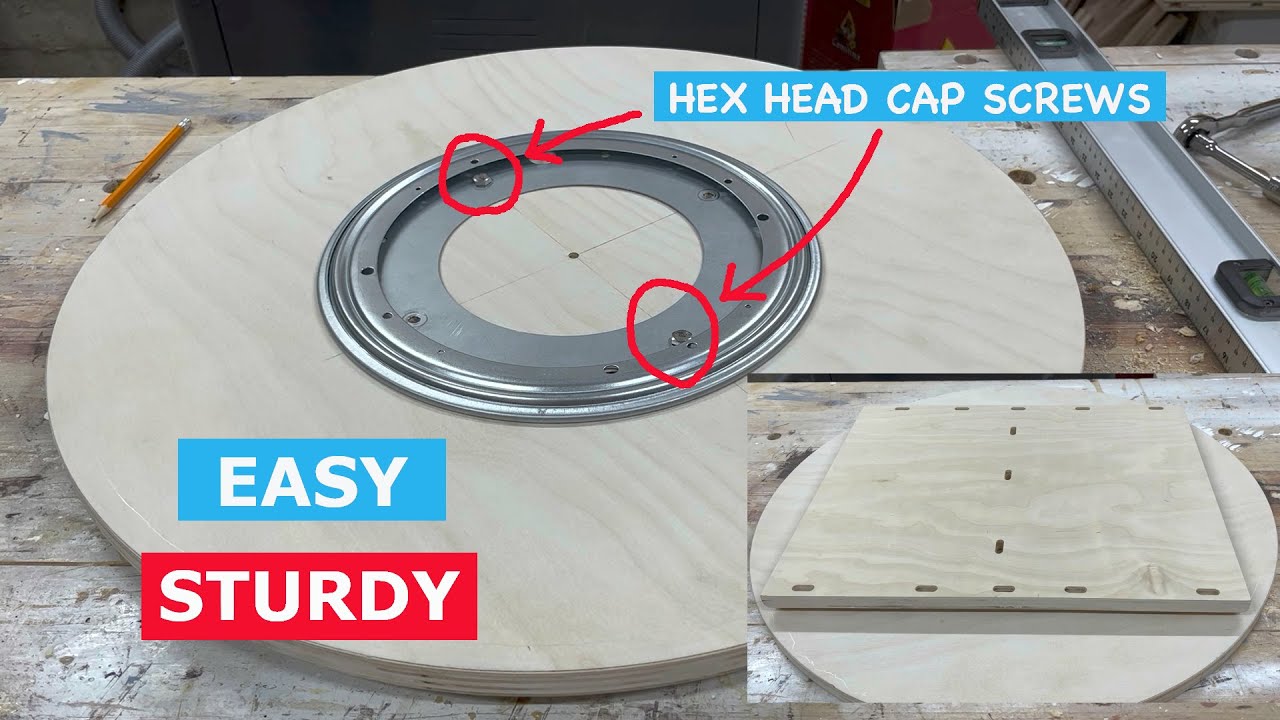Installing Lazy Susan Hardware - a great way saving space