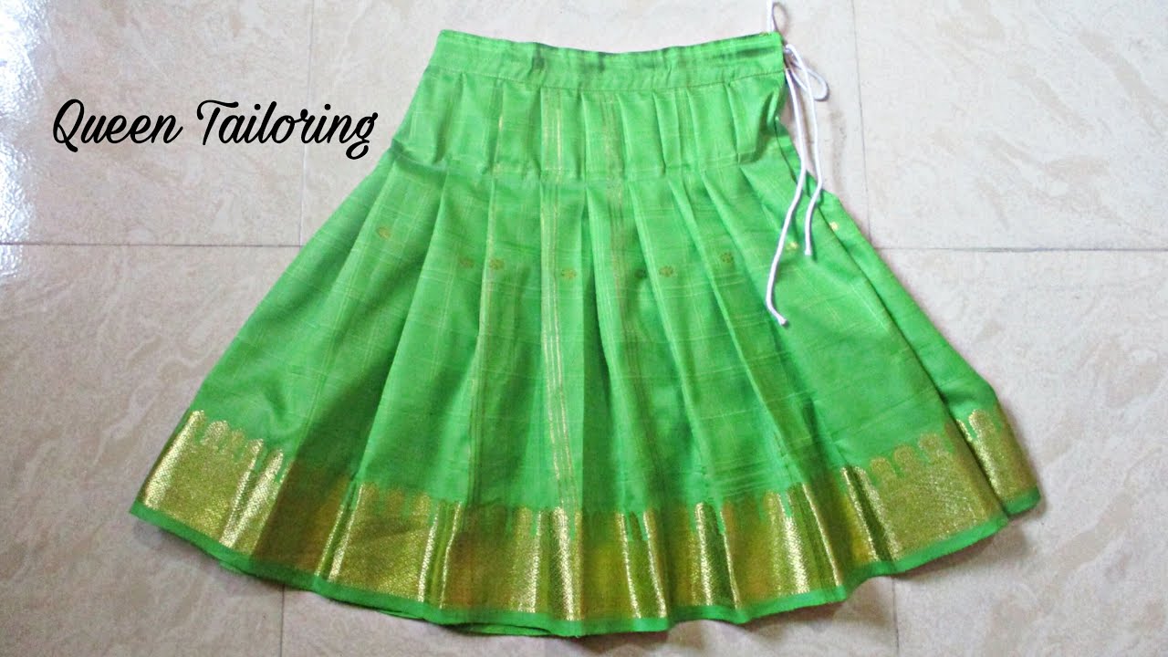 Pattu Pavadai Stitching in Tamil | Easy way for Beginners | For 1 Year Baby | Queen Tailoring