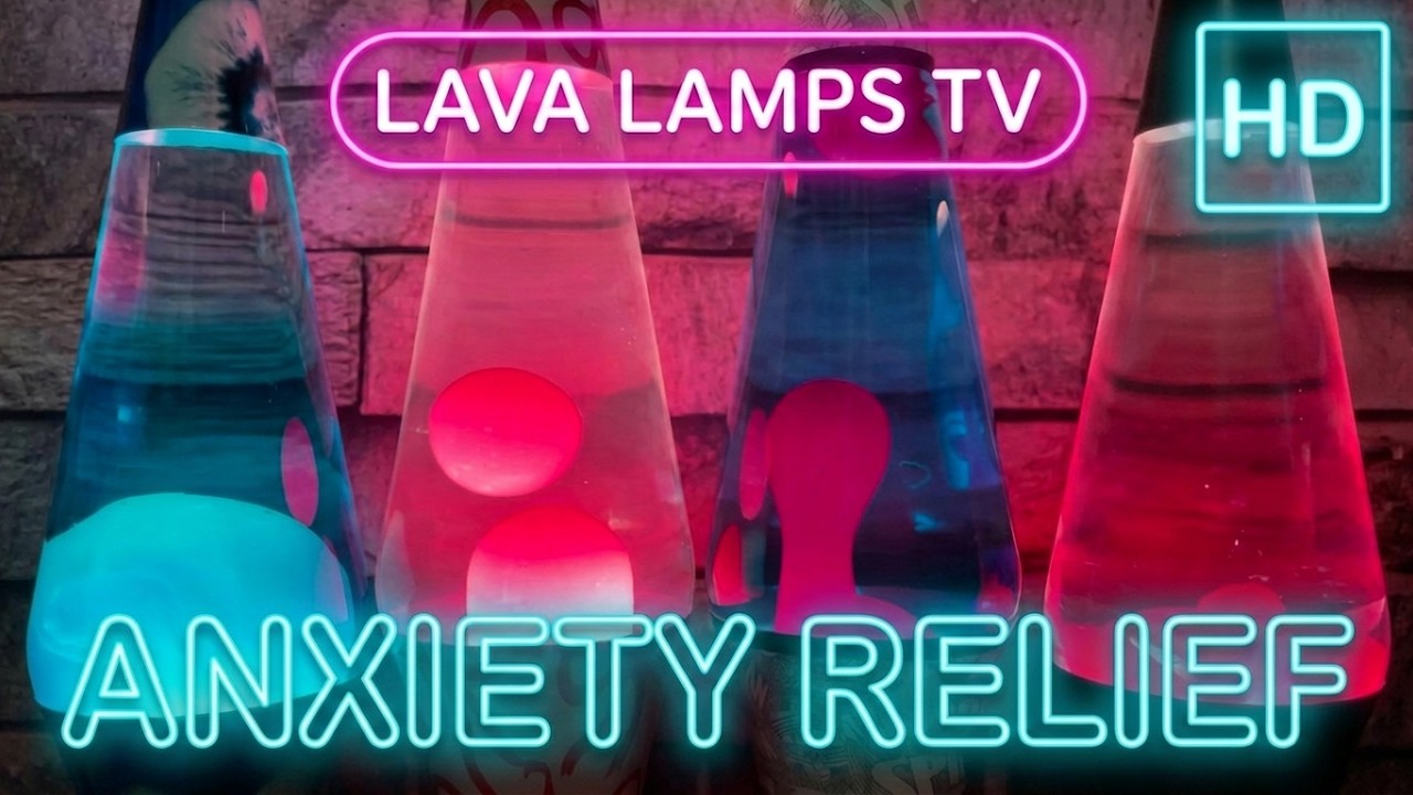 🔴 Lava Lamps TV Blue and Pink 9 Hours of Relaxation