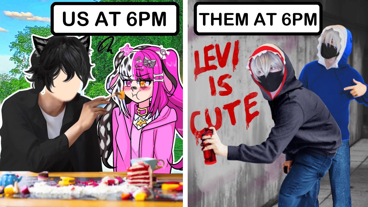 WE VLOGGED EVERY HOUR FOR 24 HOURS... (THEY SPRAY PAINTED MY HOUSE?!)