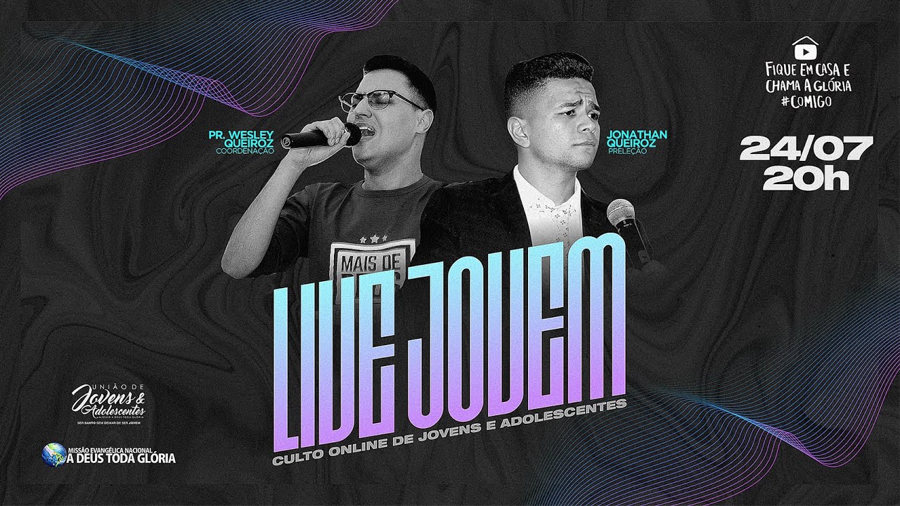 Culto de Jovens e Adolescentes On Line - Jonathan Queiroz - Adore #Comigo