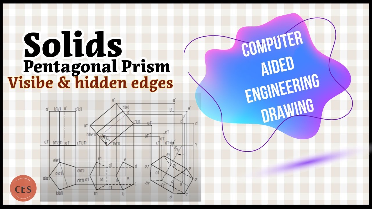 Distinguishing Visible and Hidden Edges - pentagonal prism.