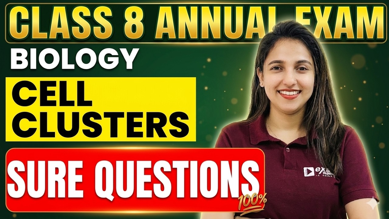 Class 8 Annual Exam | Cells and Cell Clusters | Sure Questions | Exam Winner