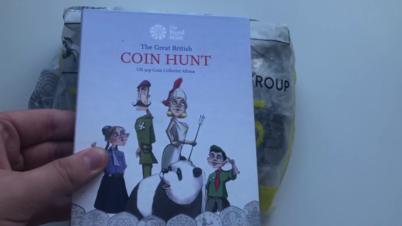 FILLING A 50P COIN ALBUM #5 - GETTING CLOSER!! &pound;250 IN 50P COINS - UkCoinHunt