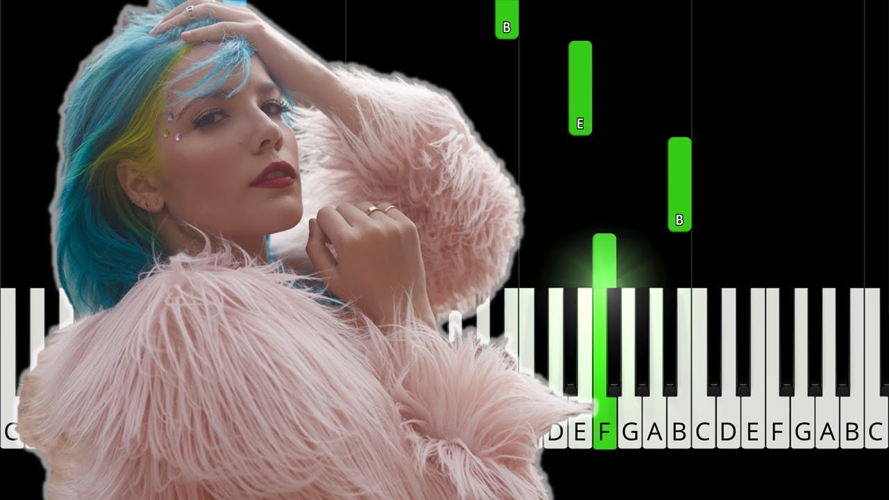 Halsey - Control - EASY Piano Tutorial