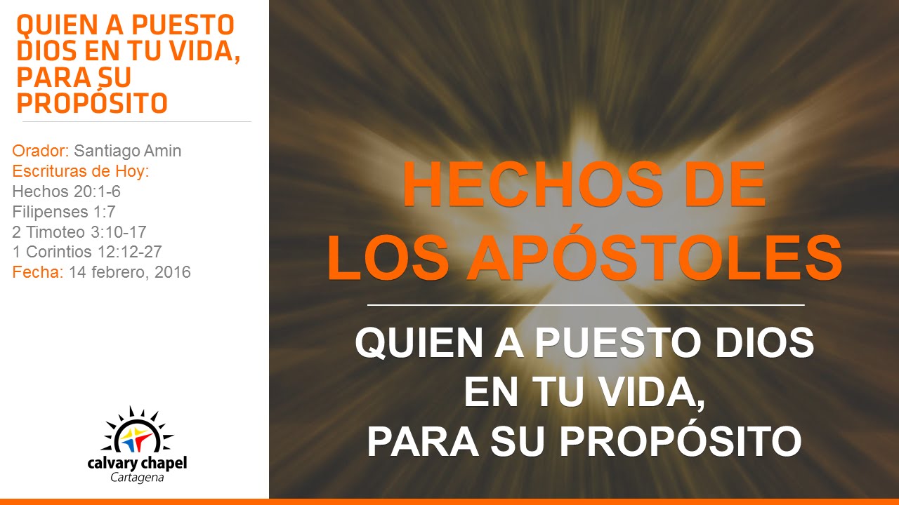 C3.0087 - Quien A Puesto Dios En Tu Vida, para Su Propósito