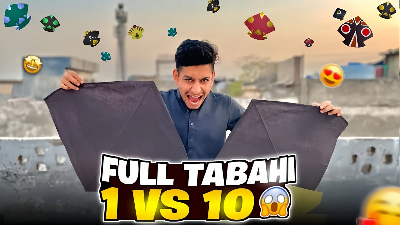 Ajj to Full Tabahi Krdi 😱 || 1 vs 10 krdiya bawa g 🥵 || Basant videos || Big Kite || Basant 2024